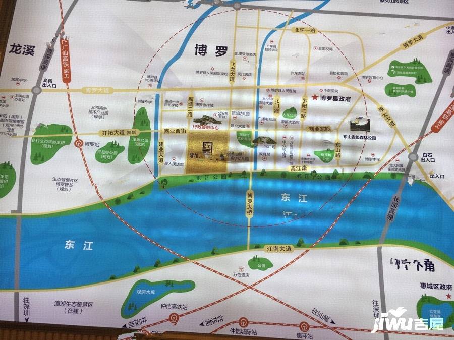 碧桂园滨江府位置交通图