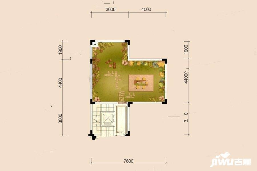 领地蘭台府4室2厅5卫176㎡户型图