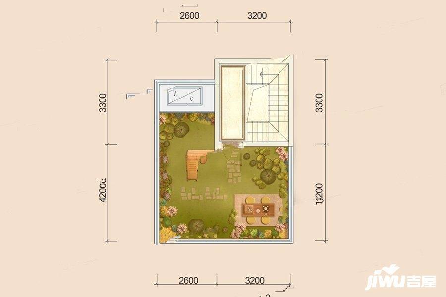 领地蘭台府4室2厅2卫143㎡户型图