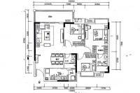 海伦堡中侨公馆3室2厅2卫109㎡户型图