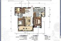 碧桂园润杨溪谷3室2厅2卫117㎡户型图