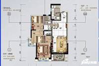 碧桂园润杨溪谷3室2厅1卫93㎡户型图