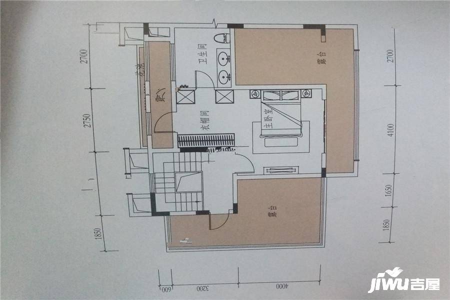 新城鹿江风华5室3厅4卫180㎡户型图