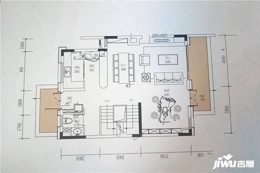 新城鹿江风华5室3厅14卫160㎡户型图