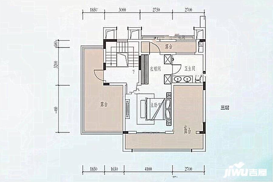 新城鹿江风华5室3厅4卫183㎡户型图