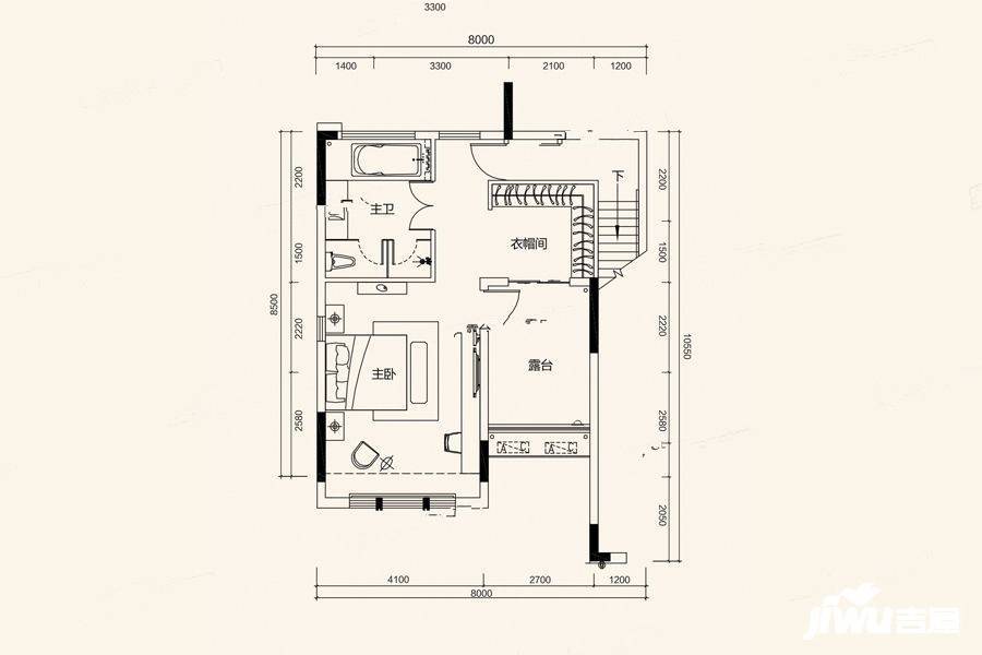 海伦堡爱Me城市4室2厅3卫209.2㎡户型图