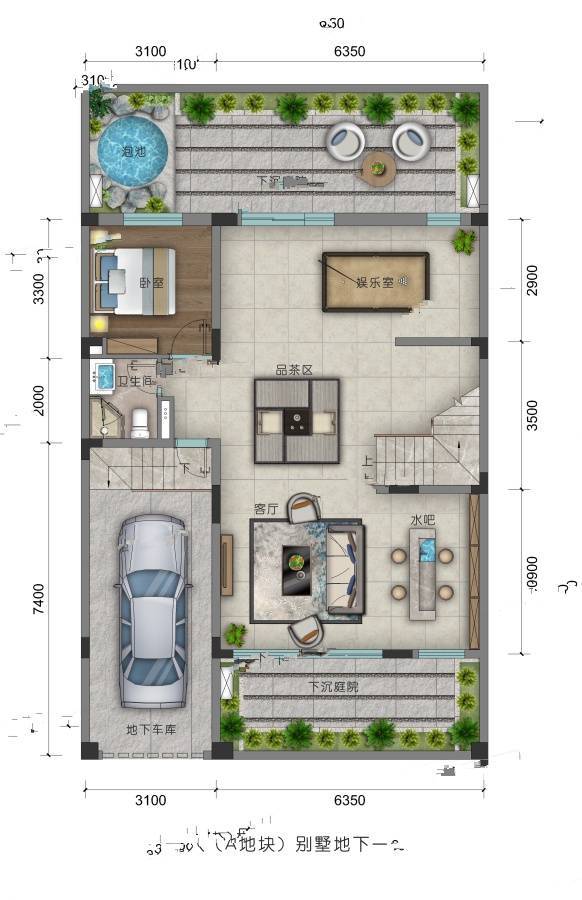 佳兆业汤泉驿（别墅）1室1厅1卫135㎡户型图