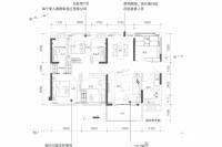 德威江誉城3室2厅2卫115㎡户型图