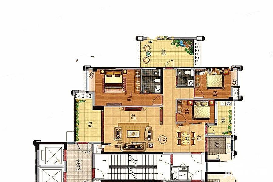 锦绣一品3室2厅2卫149㎡户型图