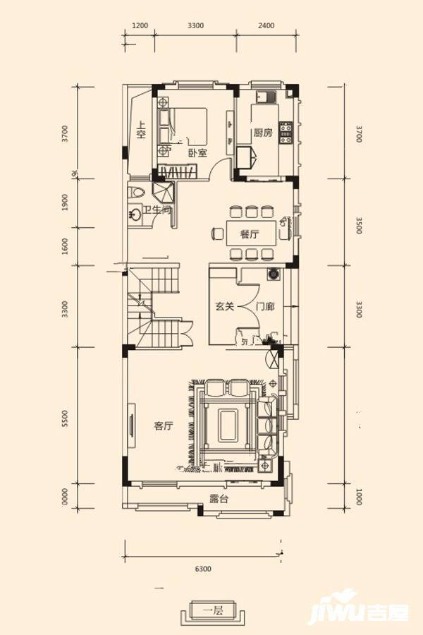 江滨华府4室2厅3卫318㎡户型图