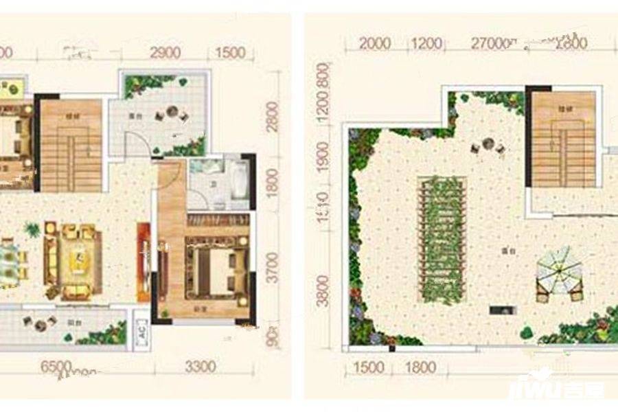 华雅财富城3室2厅3卫138㎡户型图