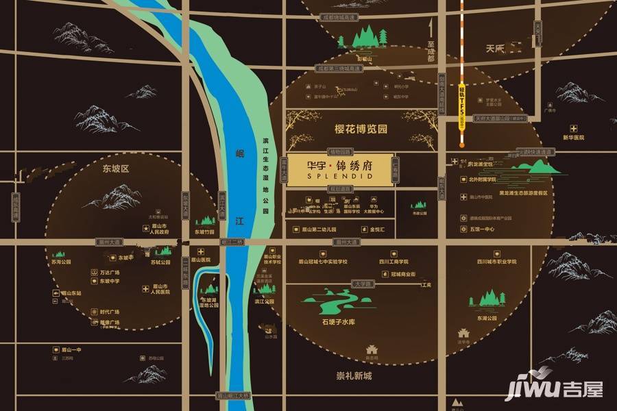 华宇锦绣府位置交通图