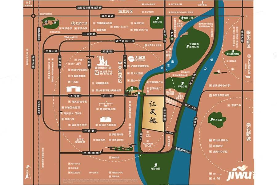江天樾位置交通图图片