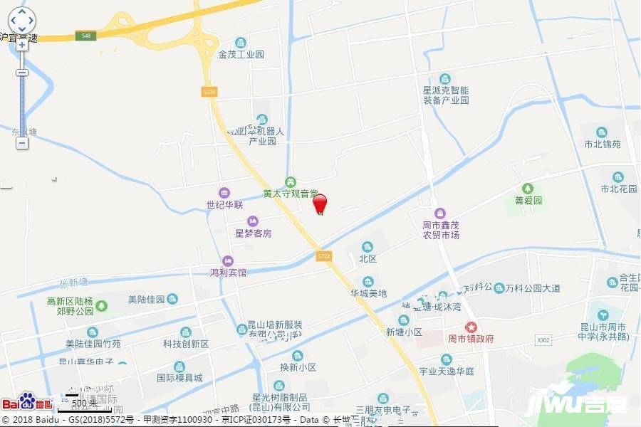 长江北路东侧新杨东路北侧地块位置交通图
