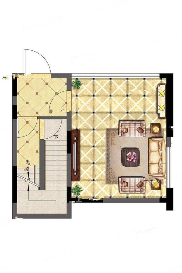 绿地21城约克郡4室3厅3卫189㎡户型图