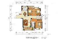 高新钦园3室2厅2卫126㎡户型图