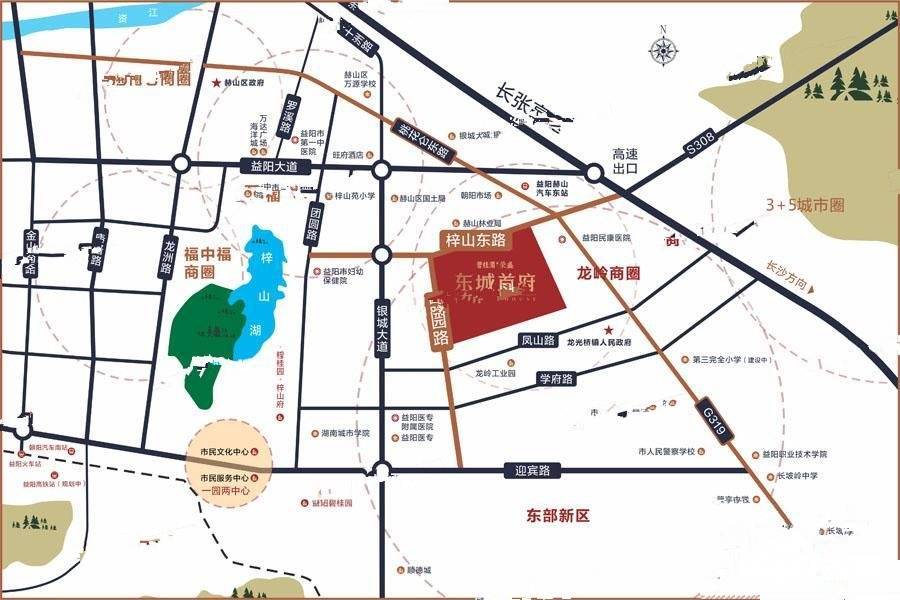 碧桂园荣盛东城首府位置交通图图片
