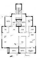 悦海国际社区悦玺3室2厅2卫165㎡户型图
