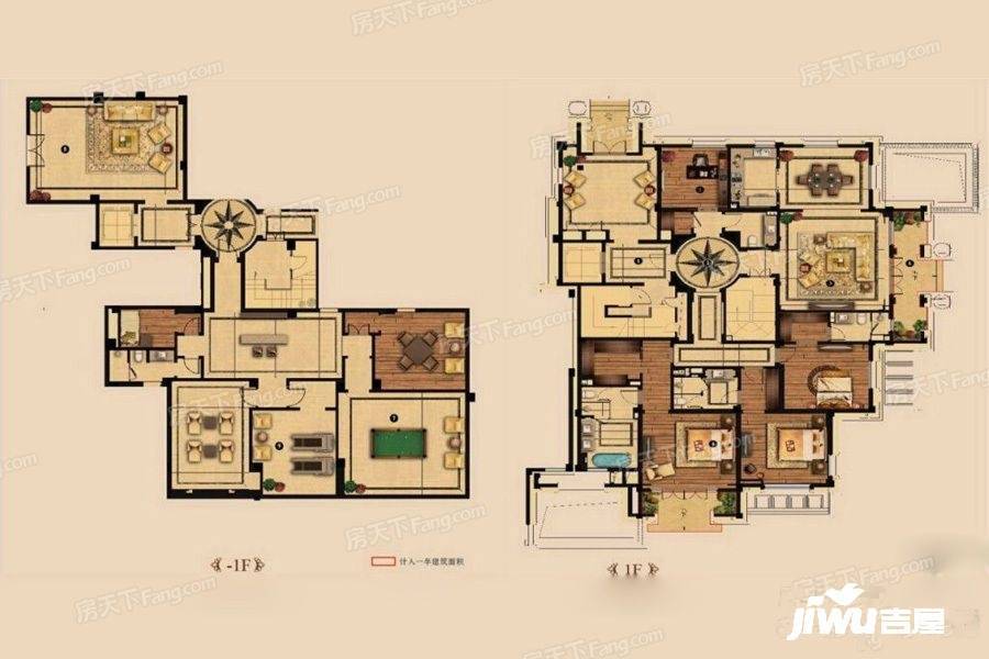 恒大溪隐府8室3厅4卫292㎡户型图