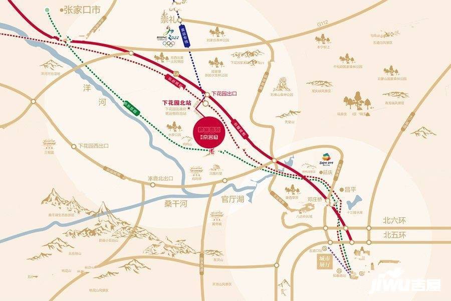 奥园京誉府位置交通图