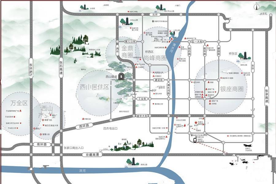 中国铁建西山国际城位置交通图
