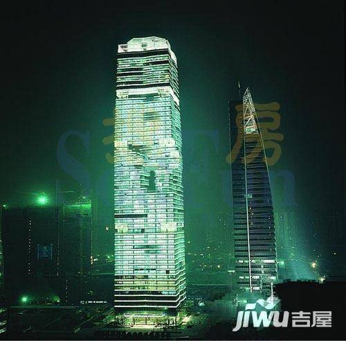 广州富力中心夜景图片