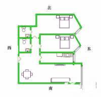 公园5号2室2厅2卫115㎡户型图