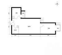 公园5号1室1厅1卫55㎡户型图