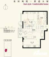 朝阳无限1室2厅1卫67.4㎡户型图