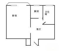 团结公寓1室1厅1卫66㎡户型图