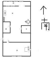 西皇城根小区2室1厅1卫65㎡户型图