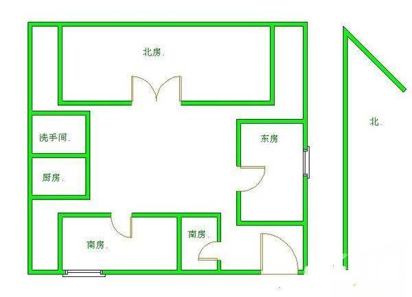 西四保护区四合院7室1厅1卫210㎡户型图