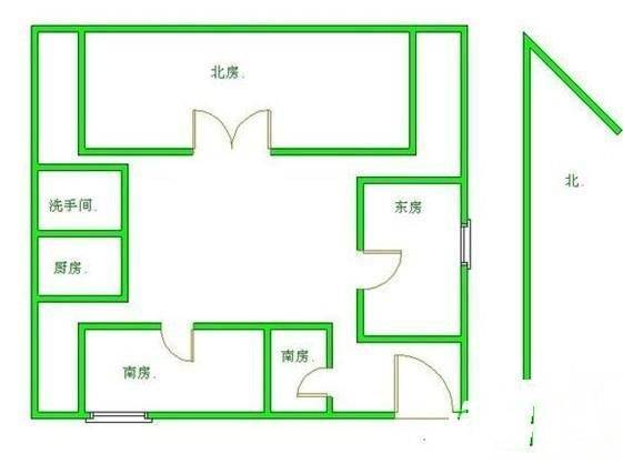 西四保护区四合院8室1厅1卫430㎡户型图