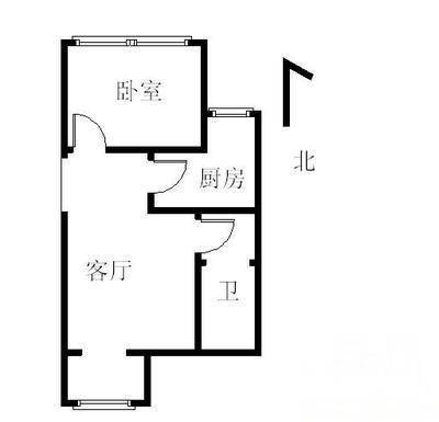 福怡苑一期1室1厅1卫63㎡户型图