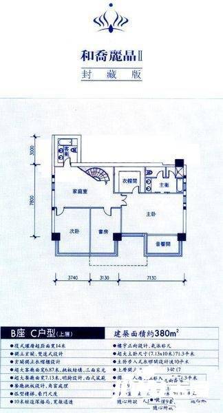 东方之子4室2厅4卫380㎡户型图