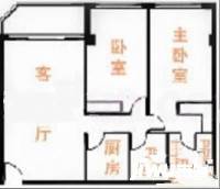 香江花园住宅2室1厅1卫210㎡户型图