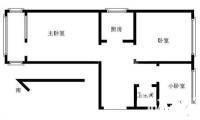 团结湖北头条3室1厅1卫62㎡户型图