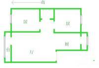 金台西路3室1厅1卫90㎡户型图