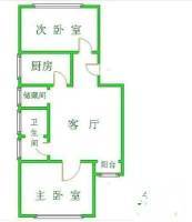 天泰苑A8区2室1厅1卫92㎡户型图