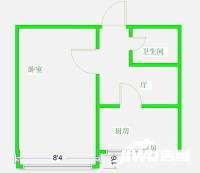 北沙滩农机院1室0厅0卫20㎡户型图