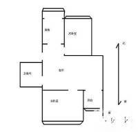 东旭花园公寓2室1厅1卫148㎡户型图