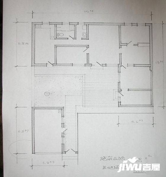 赵登禹路四合院6室1厅1卫190㎡户型图