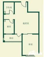 融景城东区1室1厅1卫45㎡户型图