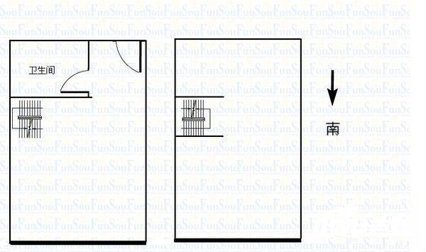 首开东都汇1室1厅1卫105㎡户型图