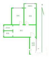 姚家园东里2室1厅1卫90㎡户型图