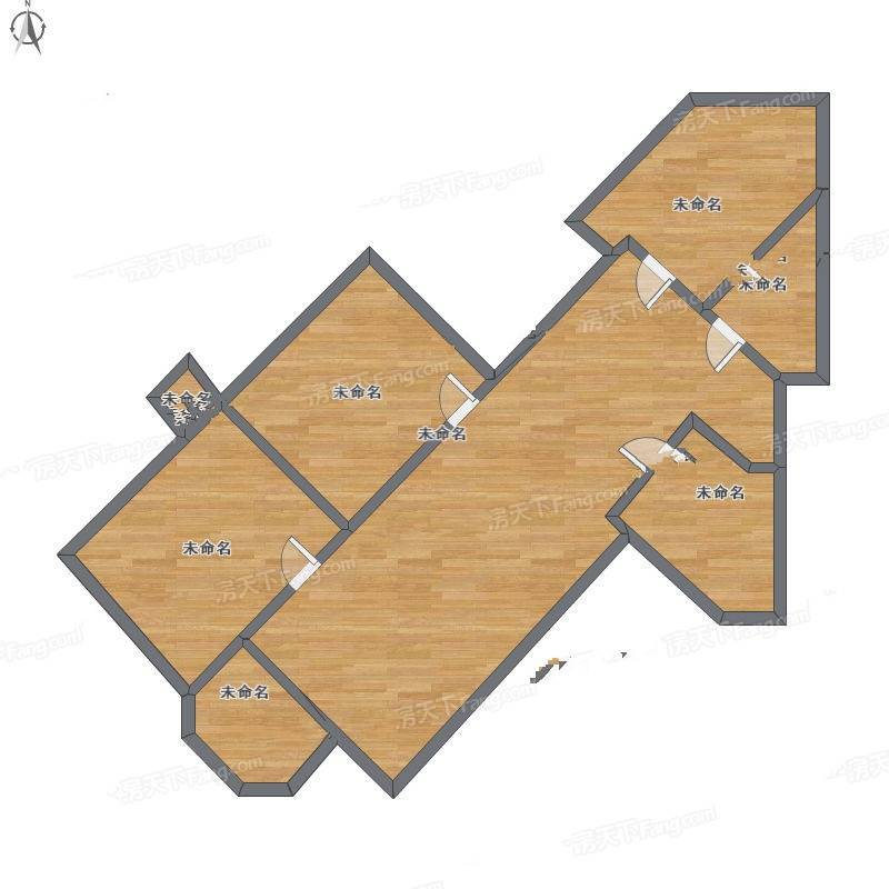 世纪城翠叠园2室1厅0卫126㎡户型图