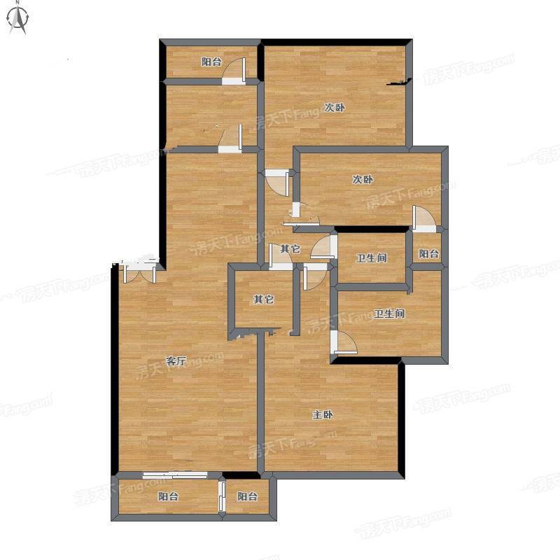 涧桥泊屋3室1厅0卫215㎡户型图