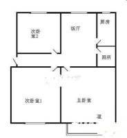 王庄路27号院3室1厅1卫74㎡户型图