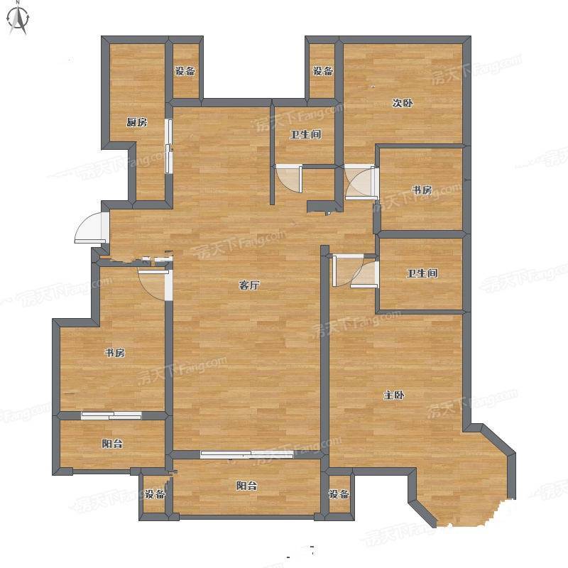 金科王府洋房4室2厅0卫160㎡户型图