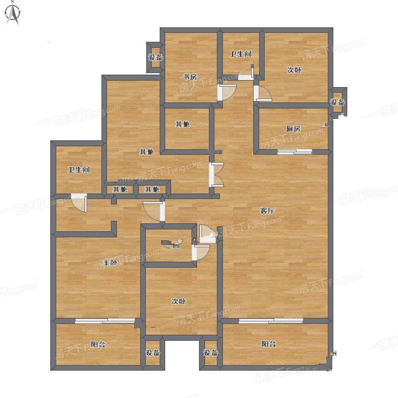 金科王府洋房4室2厅0卫160㎡户型图